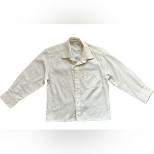 Christian Dior boys button down dress shirt, ivory color size 7 authentic
